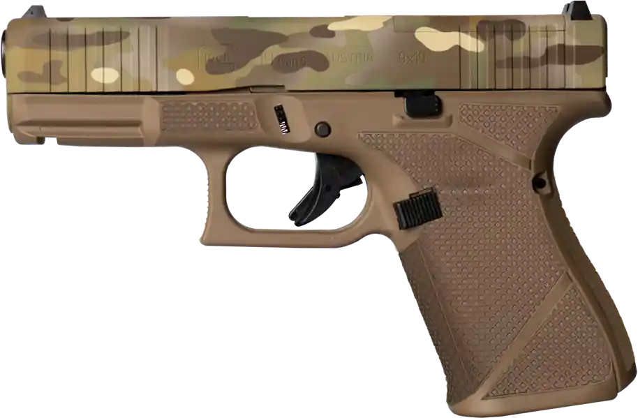 Glock G19 Gen5 MOS 9mm Compact FDE Camo 15+1 4.02" Barrel
