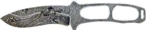 Bear Ops Combat Neck Knife with 2.78" Damascus Blade and Kydex Sheath