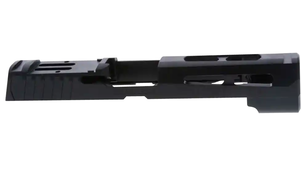 Rival Arms Optic Ready Slide for Sig P320 Full Size - Docter Cut, QPQ Black 416R Stainless Steel