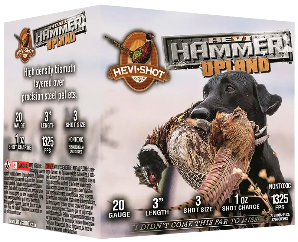 HEVI-Shot HEVI-Hammer Upland 20 Gauge 3" 1oz 3 Shot 25/Box