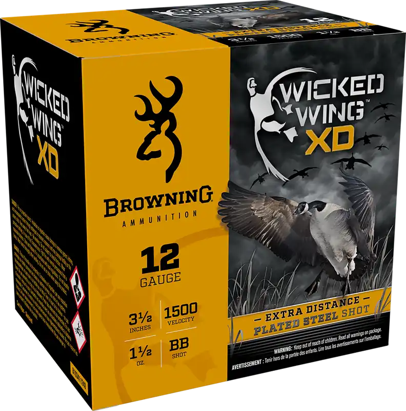 Browning Wicked Wing XD 12 Gauge BB Shot Ammo - 25 Rounds