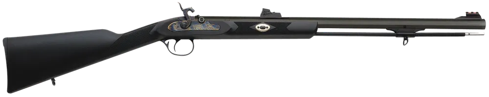 Traditions Deerhunter .50 Cal Percussion Rifle with 24" Blued Octagon Barrel and Black Synthetic Stock