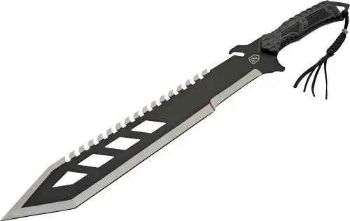 SZCO Sierra Zulu Trident Machete with 17.75" Blade and 24" Overall Length