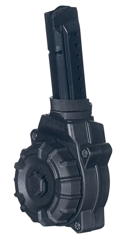 ProMag DRMA27 30-Round 9mm Drum for Glock 17/19 - Black Zytel Polymer