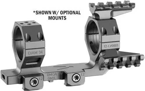 CANTILEVER 34MM 0MOA AUDERE LEVITAS SCOPE MOUNT