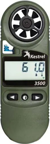 Kestrel 3500NV Digital Psychrometer Weather Meter in OD Green