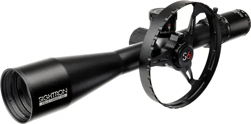 Sightron S6 10-60x56 ED 34mm Side Wheel MOA-2FT Illuminated Scope