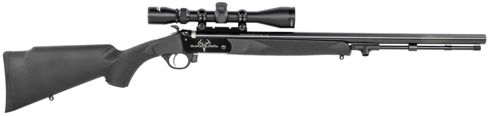 Traditions Buckstalker XT 50 Cal Muzzleloader with 3-9x40 Scope and Black Synthetic Stock
