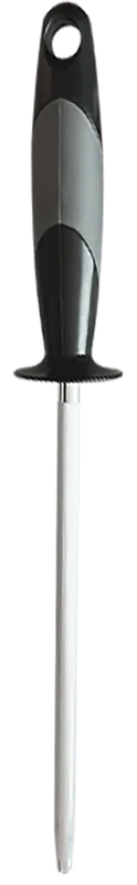 AccuSharp 9" Sharpening Steel with Black Rubber Handle