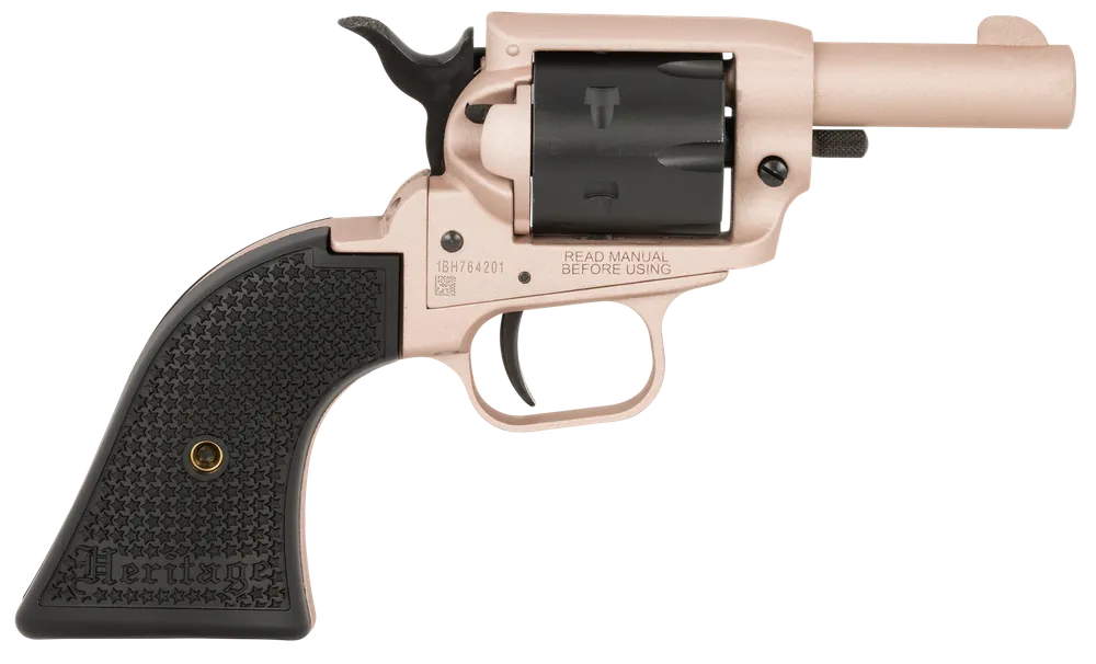 Heritage Mfg BK22Q2 Barkeep .22 LR Revolver - Rose Gold & Black Finish, 6-Shot, 2.68" Barrel