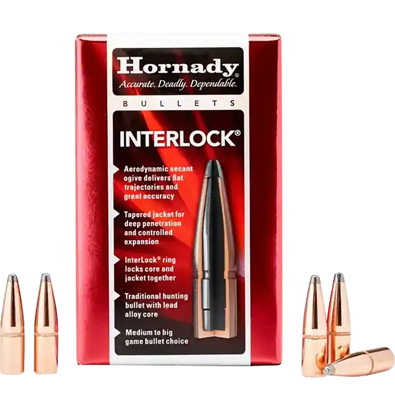 Hornady InterLock 7.62mm .310 123 gr SP - 100/Box, 25/Case