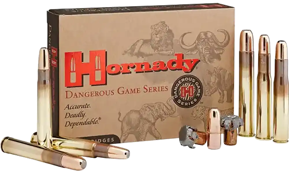 Hornady 82667 Dangerous Game .416 Ruger 400gr DGX Bonded Ammo - 20 Rounds Per Box, 6 Boxes Per Case