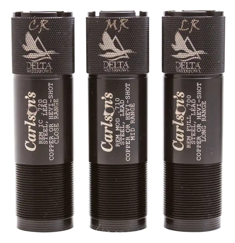 Carlson's 07269 Delta Waterfowl Remington 12 Gauge Choke Tubes - Mid/Long/Close Range Stainless Steel