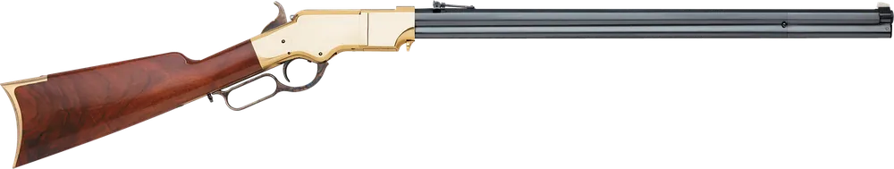 Taylors & Company 1860 .44-40 Win, 24.25" Blued Octagon Barrel, Brass Finish, Walnut Stock, 13+1 Capacity