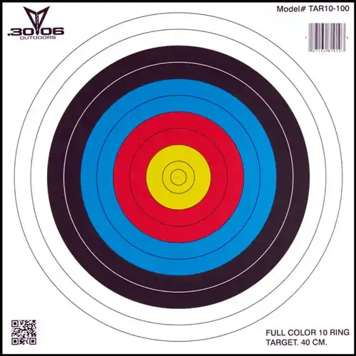 "30-06 Outdoors 17"x17" Archery Paper Target, 100 Count"