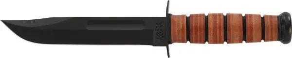 US Navy KA-BAR 7" Fighting/Utility Knife with Leather Sheath
