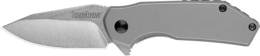 Kershaw 1375 Valve EDC Folding Knife with 2.25" Stonewashed Blade and Stainless Steel Handle