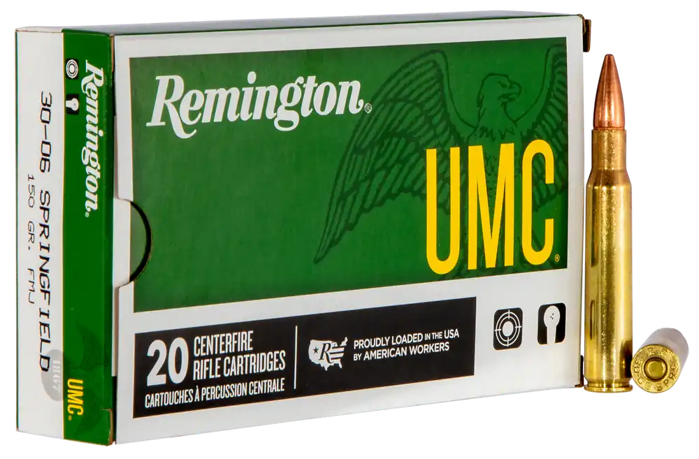 Remington UMC 30-06 Springfield 150gr FMJ Ammo - 20 Rounds