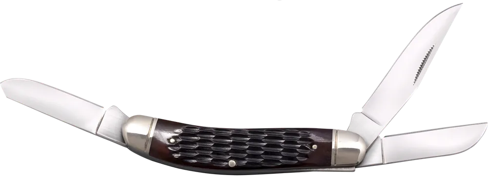 Cold Steel Gentleman's Stockman Folding Knife with Brown Jigged Bone Handle