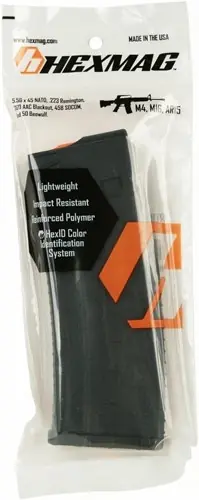 30-Round Black Polymer Hexmag Magazine for AR-15 5.56x45 Series 2