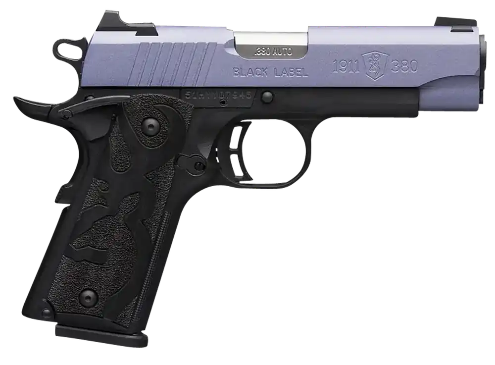 Browning 1911-380 Black Label Compact - Crushed Orchid Cerakote, 8+1 Capacity, 3.63" Barrel