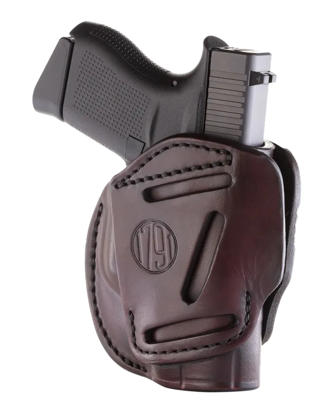 Versatile 1791 Gunleather 3-Way Holster: Compatible with Ruger LCP, Glock 42, S&W Bodyguard