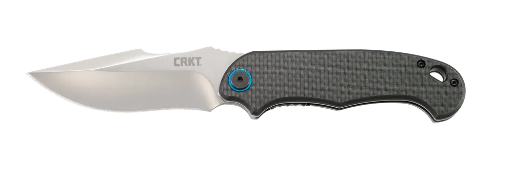 CRKT 7920 P.S.D. Folding Knife with 3.63" Satin 4116 Stainless Steel Blade and Black Carbon Fiber/G10 Handle