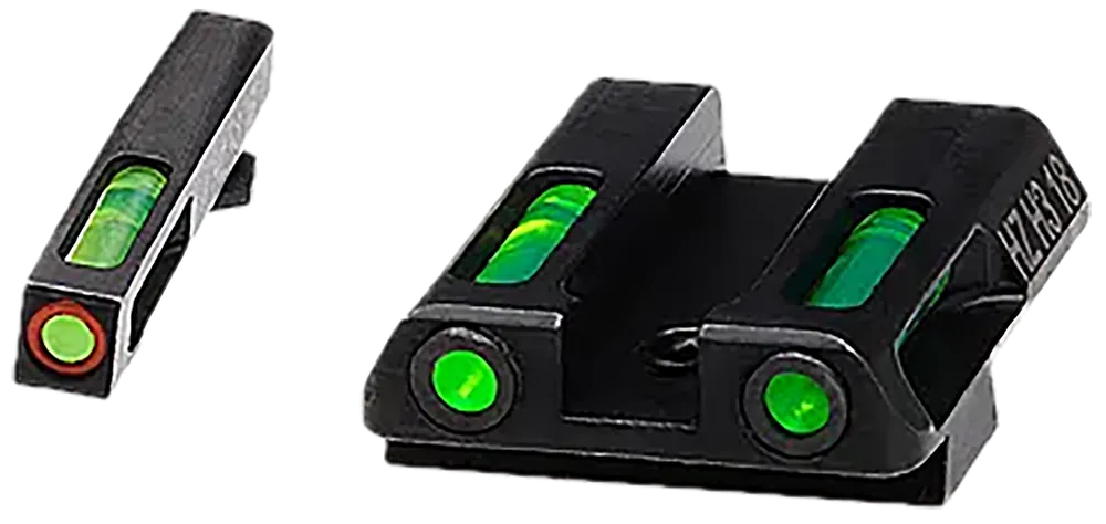 HiViz GLN521 LiteWave H3 Fiber-Optic Sight Set for Glock 42/43/43X/48 - Green/Orange