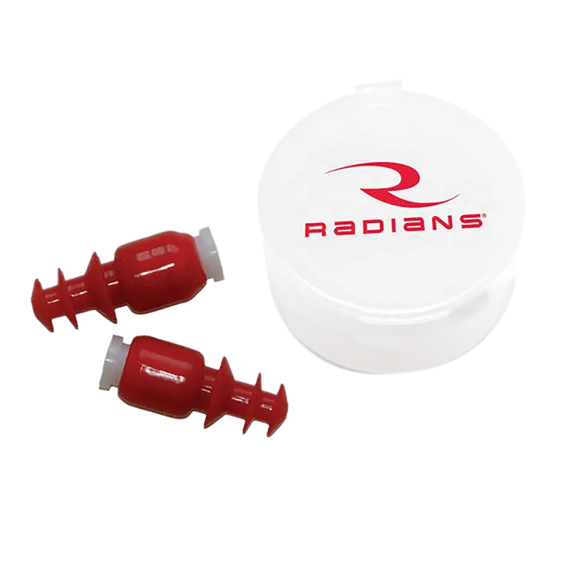 Radians CF7000BP Cease Fire Red Earplugs for Adults - 1 Pair