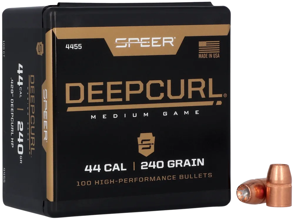 Speer 4455 DeepCurl .44 Cal 240gr HP - 50/Box, 5/Case