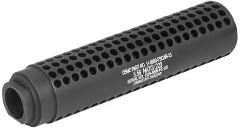 SOCOM Style 1/2x28 TPI Black Guntec AR15 Faux Suppressor