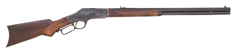 Cimarron 1873 Deluxe 45 Colt 12+1 Rifle with 24" Blued Octagon Barrel and Walnut Stock