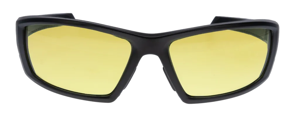 Walker's IKON Vector Ballistic Eyewear with Amber Lens and Matte Black Frame