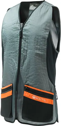 XX-Large Grey/Orange Beretta Men's Sporting Pigeon Vest