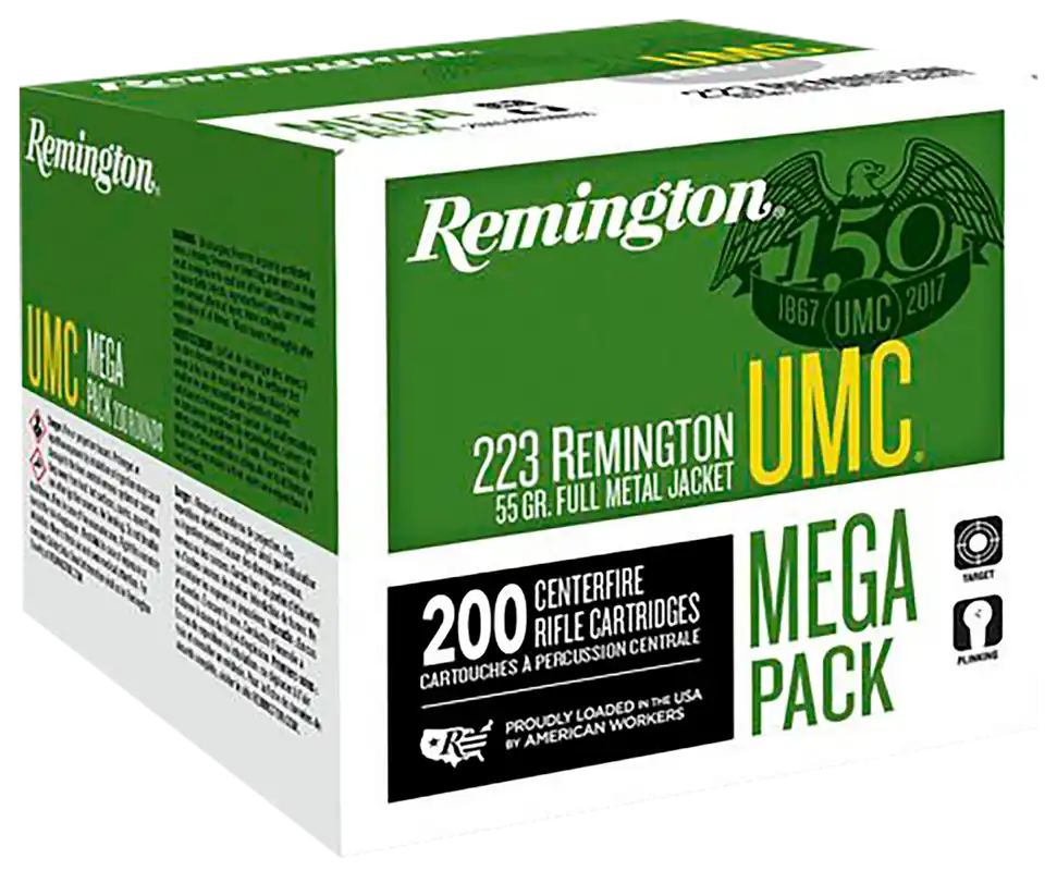 Remington UMC Mega Pack .223 Rem 55gr FMJ - 200 Rounds