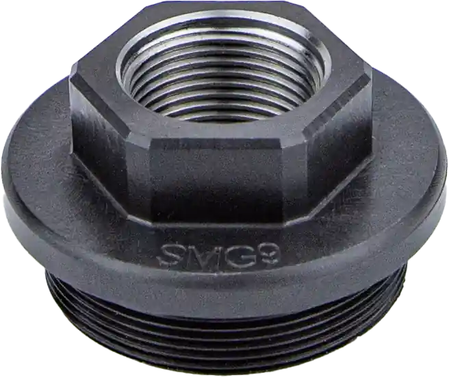 Kgm Suppressors SMG9 Direct Thread Adapter 1/2"x28 Black Nitride Steel