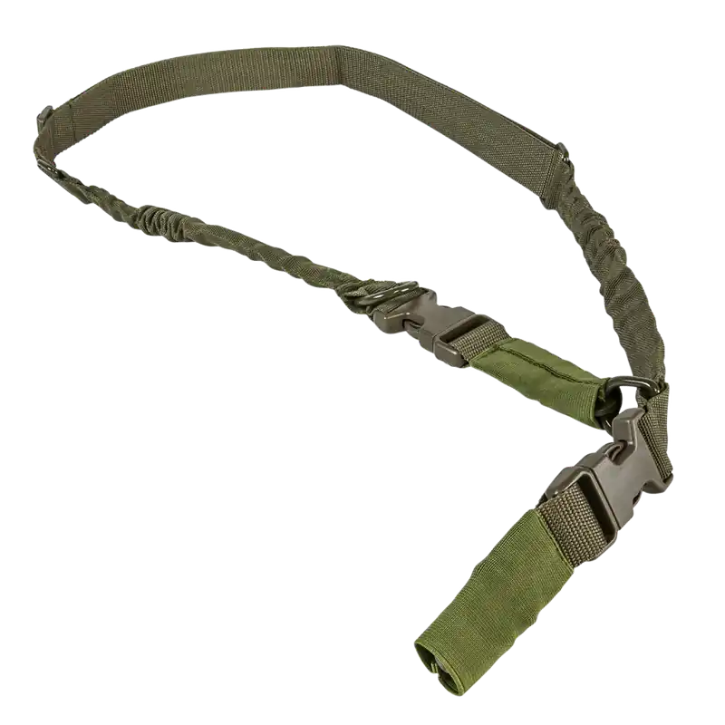 NcStar VISM Adjustable Bungee Sling, Green Nylon, 55"-72" OAL