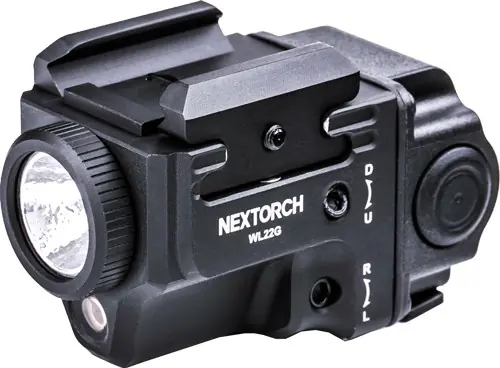 Compact Weapon Light with Green Laser - 650 Lumens (Nextorch WL22G)