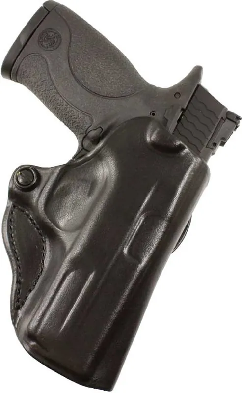 DeSantis Mini Scabbard Holster for Hellcat - LH OWB Leather, Black