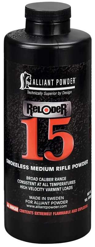 Alliant Powder RELODER15 1 lb Multi-Caliber Medium Rifle Powder