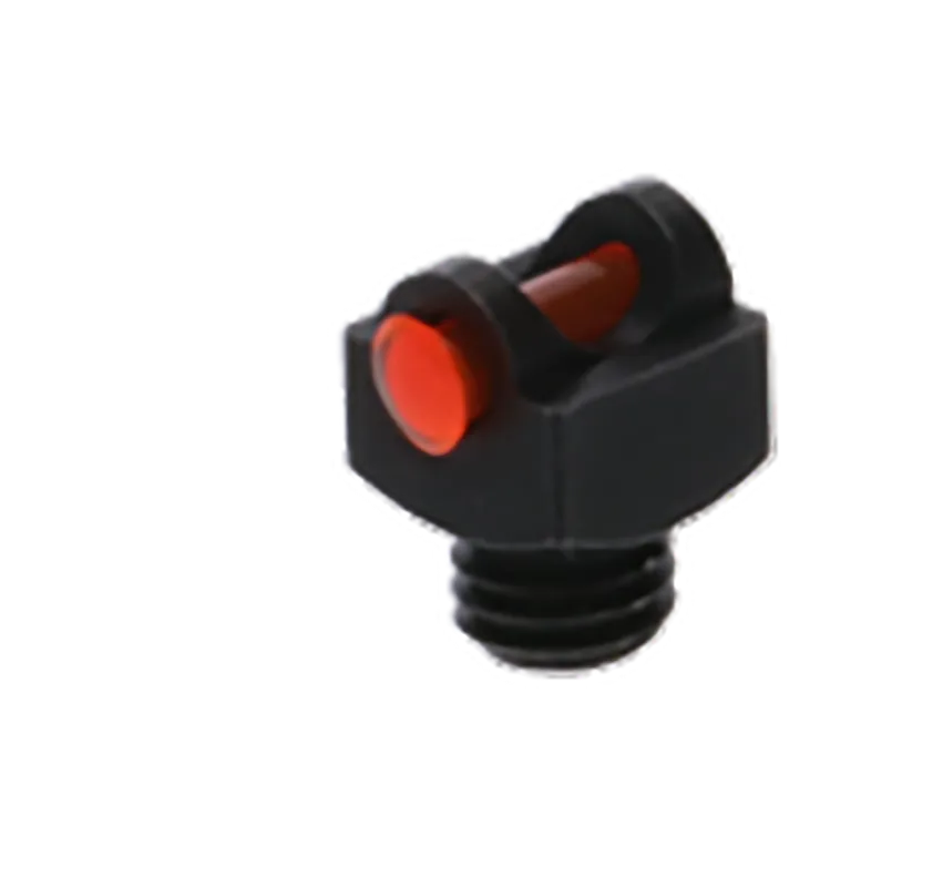 TruGlo StarBrite Deluxe Bead Front Sight with Red Fiber Optic and 5-40" Threads - Black