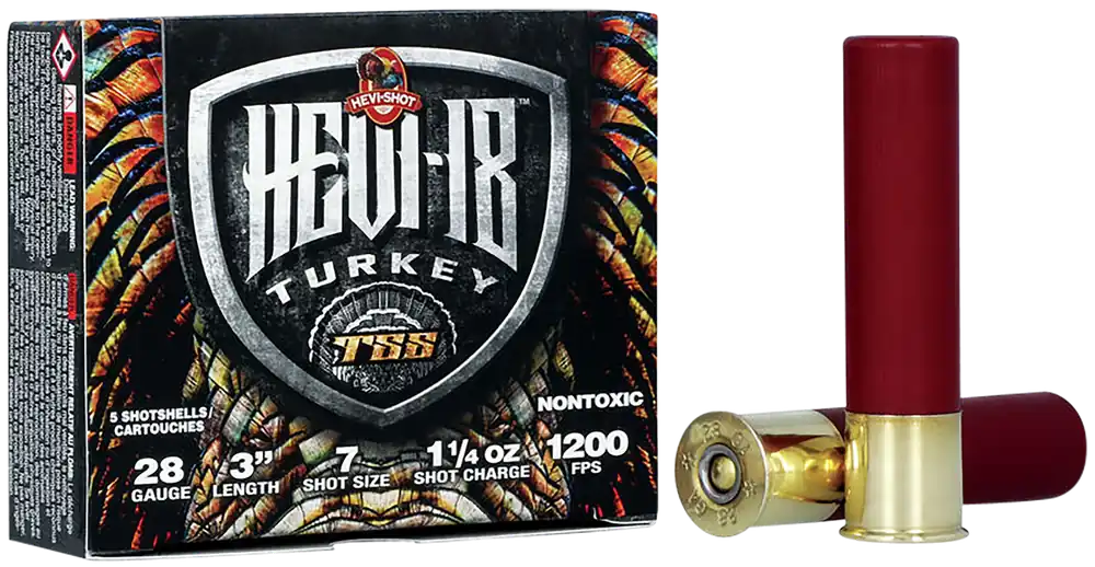 HEVI-Shot HS7287 HEVI-18 TSS Turkey 28 Gauge Tungsten Shot 5-Pack