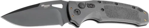 Tactical Auto Knife: Hogue K320A 3.5" Blade, Poly Handle, Gray