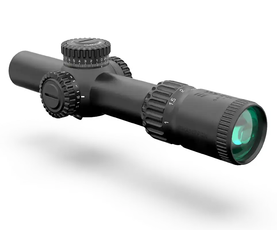 Swampfox Optics Warhorse 1-6x24mm FFP Green Reticle Scope