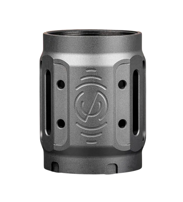 SilencerCo Bravo MAAD Brake 2.0 - Black Anodized Aluminum, 2.11" OAL, 1.68" Diameter
