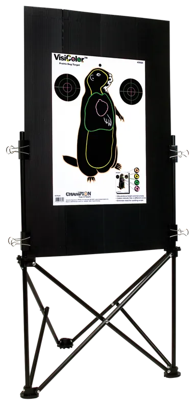 Champion 40884 Folding Stand with Case - Black Steel, 19.5" W x 28.5" H x 16" D
