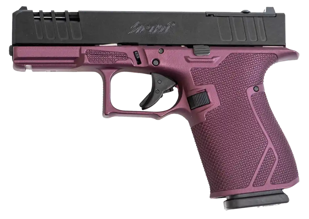 Great Lakes Firearms GL19CHY 9mm Pistol - 15+1 Capacity, 4" Barrel, Black Cherry Cerakote Finish