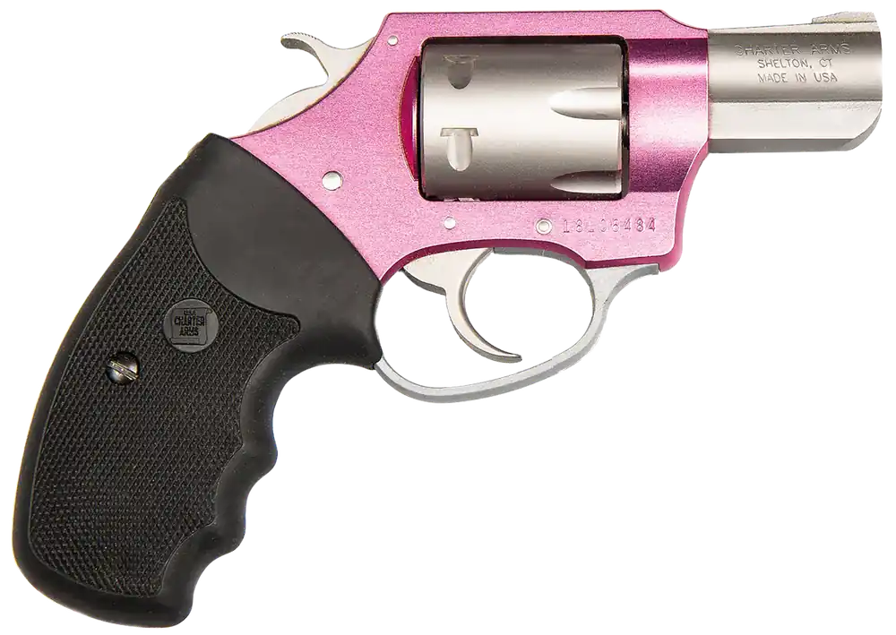 Charter Arms Pathfinder Pink Lady .22 WMR Revolver - 2" Stainless Barrel, Pink Frame