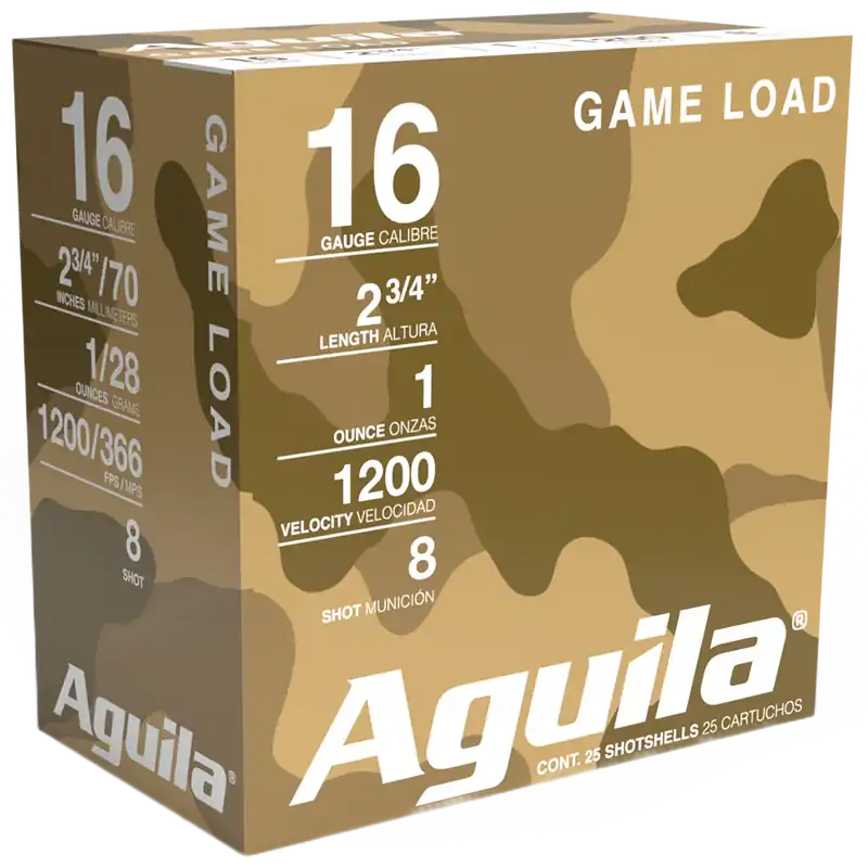 Aguila 16 Gauge Birdshot 1oz 8 Shot 25 Rounds