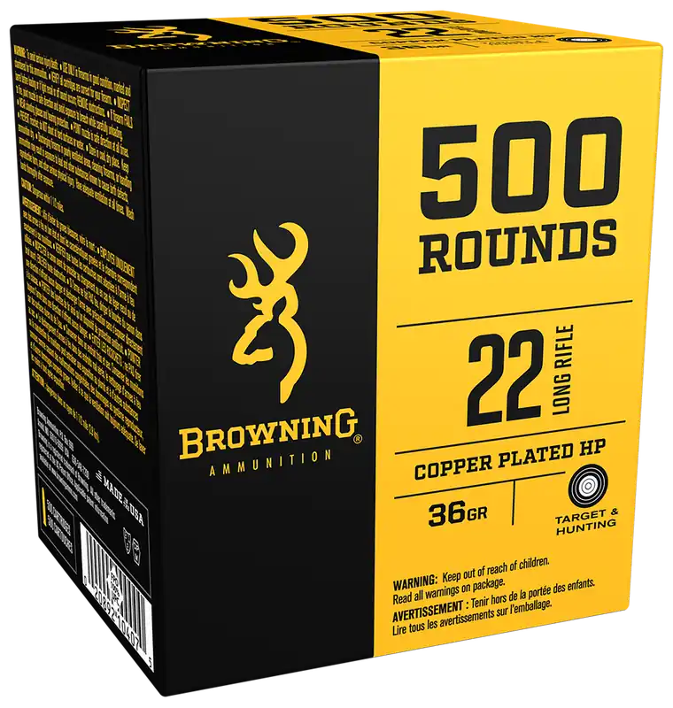 Browning BPR Performance Rimfire .22 LR 36gr Hollow Point Ammo - 500 Rounds